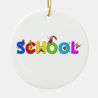 Ornamento De Cerâmica Escola
