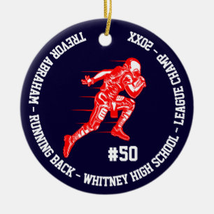 Ornamento De Cerâmica Escola de Jogador de Futebol