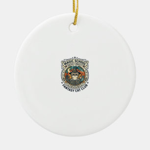 Ornamento De Cerâmica Escola de Magia Fantasia Gato Design Fofinho - Mag