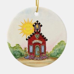 Ornamento De Cerâmica Escola House - SRF