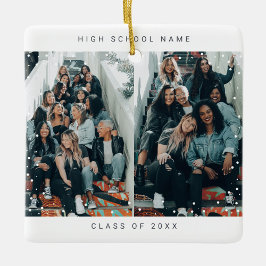 Ornamento De Cerâmica Escola Minimalista de Neve 4 Fotografias