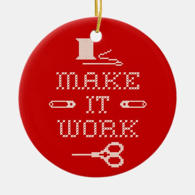 Ornamento De Cerâmica Escolha sua cor de fundo (Frente)