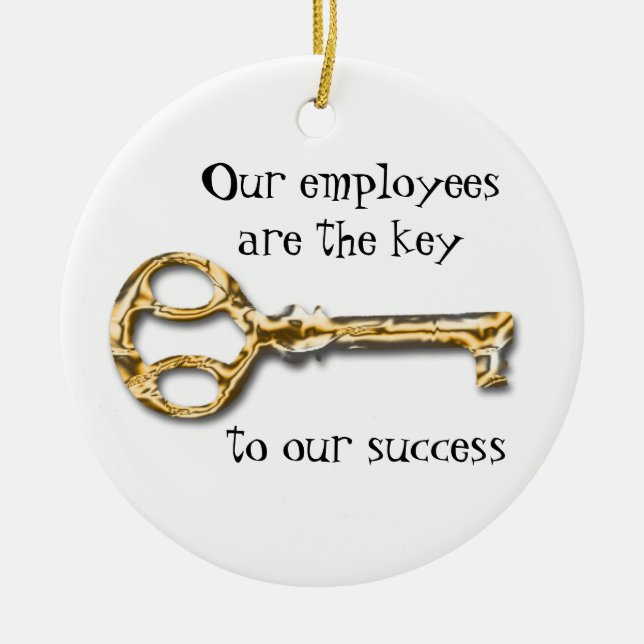 Ornamento De Cerâmica Escritório de Negócios de Apreciação do Funcionári (Frente)