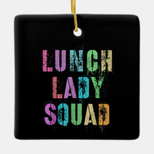 Ornamento De Cerâmica Escritório Legal do Colégio Lady Squad