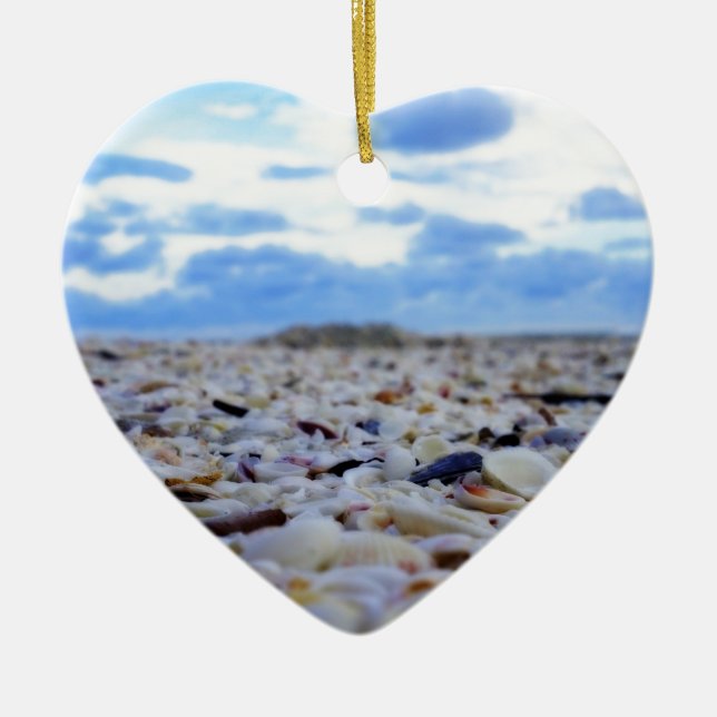 Ornamento De Cerâmica Escudos de Sanibel (Frente)