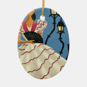 Ornamento De Cerâmica Espanha viagens vintage