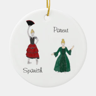 Ornamento De Cerâmica Espanhol Personalizado/Guarda-Pai/Espanhol