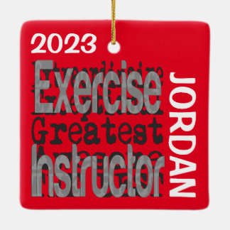 Ornamento De Cerâmica Especialista em exercício PERSONALIZADO