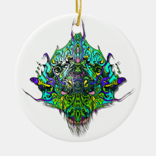 Ornamento De Cerâmica Espécie Mau de Cabeça alienígena nº 44 - Áxia