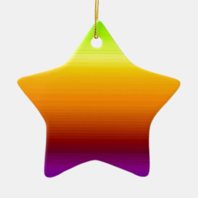 Ornamento De Cerâmica Espectro de Cores Horizontais -3 (Frente)