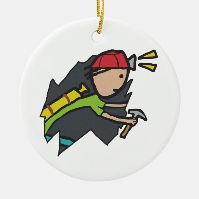 Ornamento De Cerâmica Espelhamento (Frente)