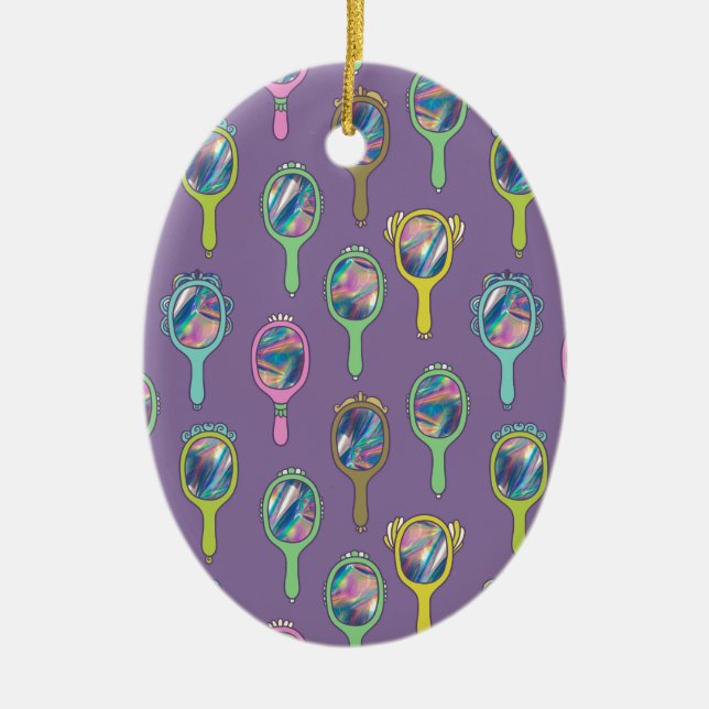 Ornamento De Cerâmica espelho (Frente)