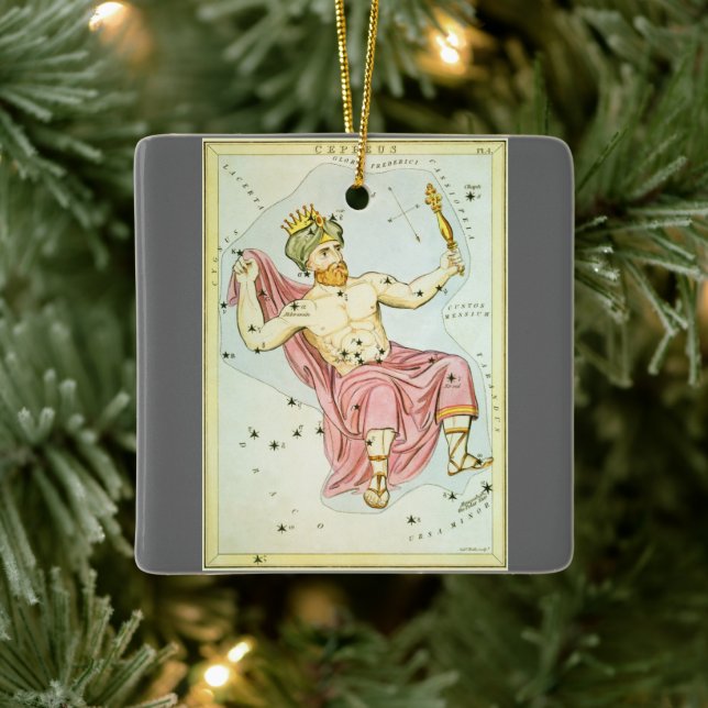 Ornamento De Cerâmica Espelho da Urânia, Mapa Celestial da Astronomia Vi (Árvore)