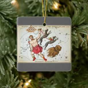 Ornamento De Cerâmica Espelho de Urânia, Mapa Celeste de Astronomia Anti