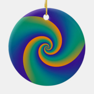 Ornamento De Cerâmica Espirais em Segundo Plano abstrato soft V