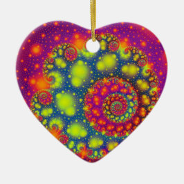 Ornamento De Cerâmica Espiral Espiral Neon - Abstrato Arte Decorativa