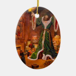 Ornamento De Cerâmica Espírito do presente de Natal