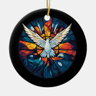 Ornamento De Cerâmica Espírito Santo Estilo de Vidro Estreito