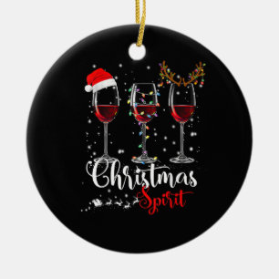 Ornamento De Cerâmica Espíritos De Natal Engraçados Óculos De Natal