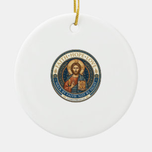 Ornamento De Cerâmica Espiritualidade Contemplativa Monástica de Jesus G