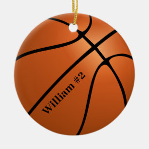 Ornamento De Cerâmica Esporte personalizado de basquete