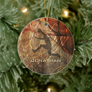 Ornamento De Cerâmica esportes de basquetebol masculino