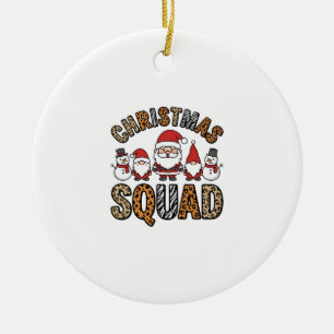 Ornamento De Cerâmica Esquadrão de Natal Papai Noel Boneco de Neve Estam