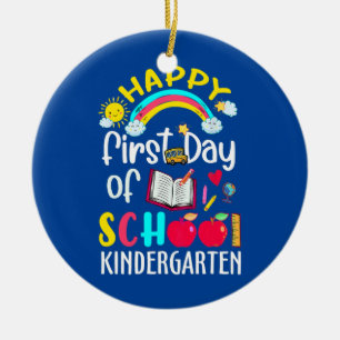 Ornamento De Cerâmica Esquadrão Do Primeiro Dia Da Equipe De Infância Da