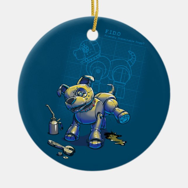 Ornamento De Cerâmica Esquemas para uma Bestie (Frente)