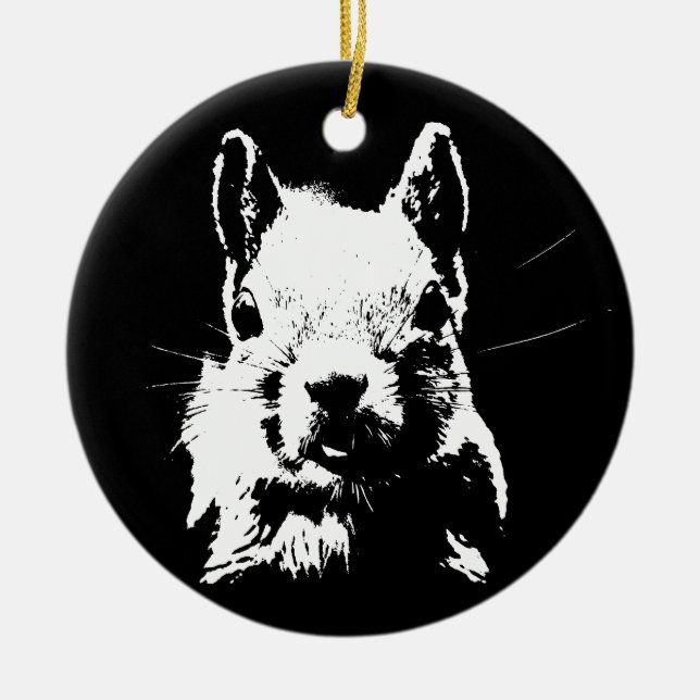 Ornamento De Cerâmica Esquilo (Frente)