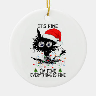 Ornamento De Cerâmica Está Bem, Estou Bem, Está Tudo Bem No Natal