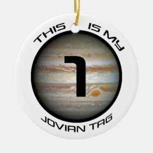 Ornamento De Cerâmica Esta É A Minha Etiqueta Joviana Terraformando O Or