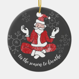 Ornamento De Cerâmica Esta É A Razão Para Quebrar Papais noeis De Ioga P