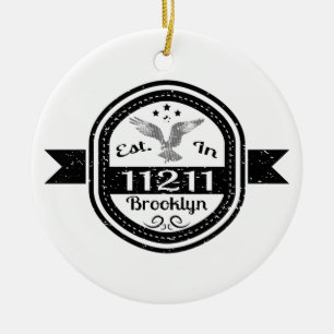 Ornamento De Cerâmica Estabelecido em 11211 Brooklyn