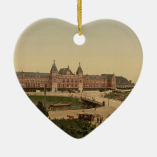 Ornamento De Cerâmica Estação central, Amsterdão, Países Baixos