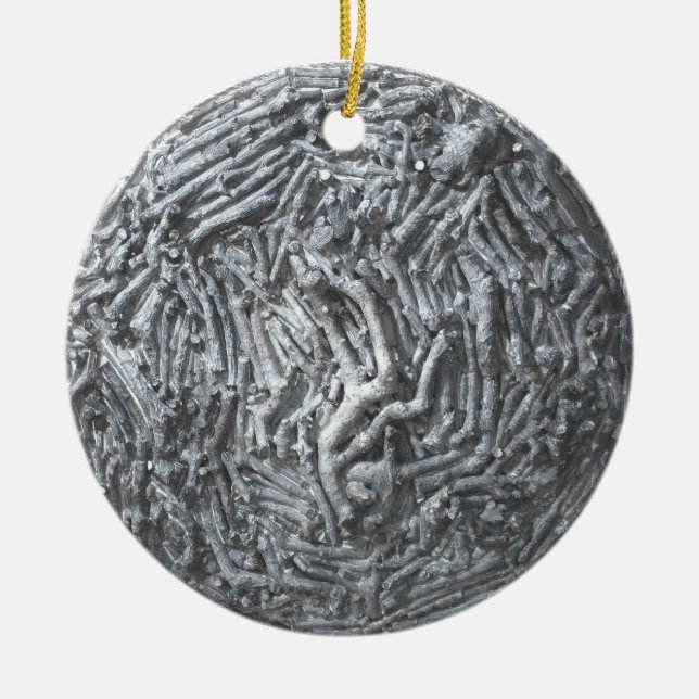 Ornamento De Cerâmica Estacas: Lua (Frente)