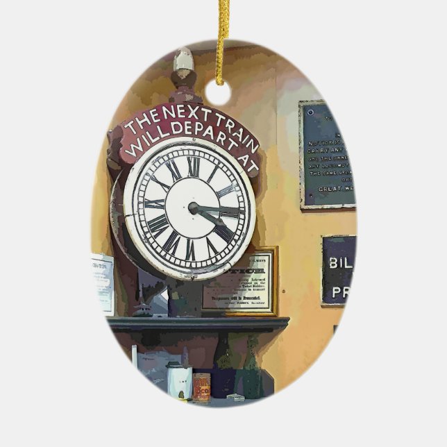 ORNAMENTO DE CERÂMICA ESTAÇÕES DE COMBOIO (Frente)