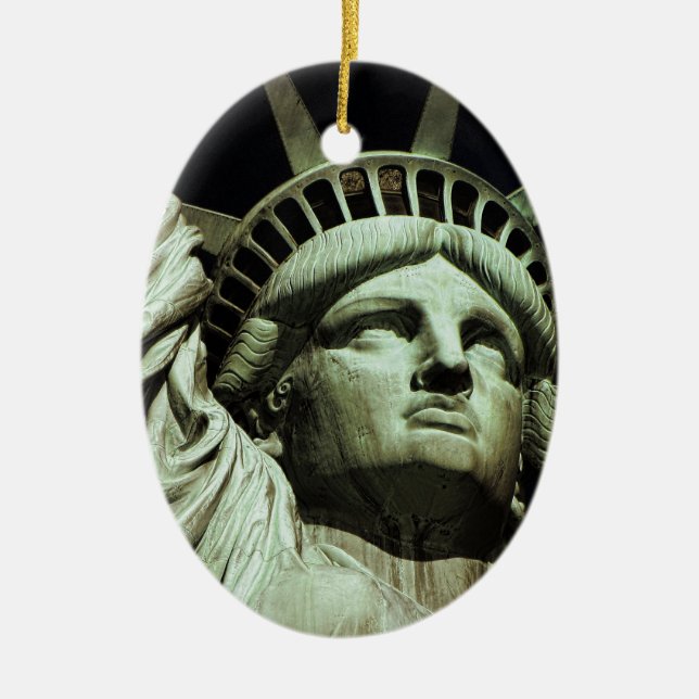 Ornamento De Cerâmica Estado da Liberdade (Frente)