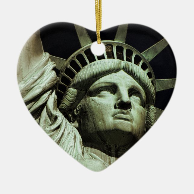 Ornamento De Cerâmica Estado da Liberdade (Frente)