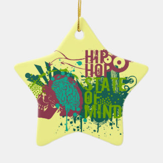Ornamento De Cerâmica Estado de ânimo de Hip Hop