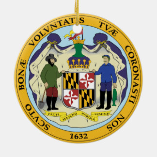 ORNAMENTO DE CERÂMICA ESTADO DE SELO DE MARYLAND