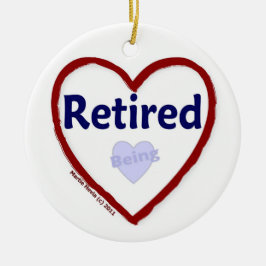 Ornamento De Cerâmica Estando aposentado