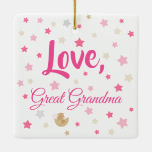 Ornamento De Cerâmica Estatísticas Adoráveis De Nascimento De Bebê De