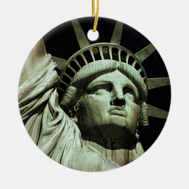 Ornamento De Cerâmica Estátua da Liberdade (Frente)