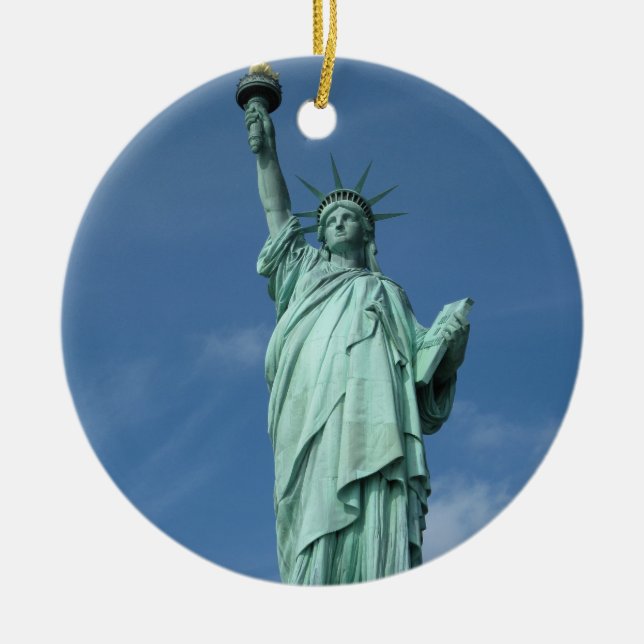 Ornamento De Cerâmica Estátua da Liberdade, Nova Iorque (Frente)