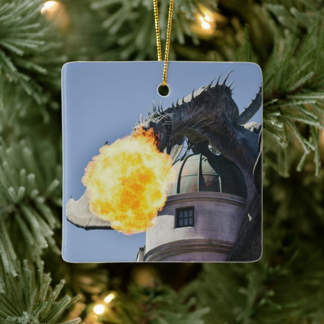 Ornamento De Cerâmica Estátua do Dragão Respiratório (Árvore)