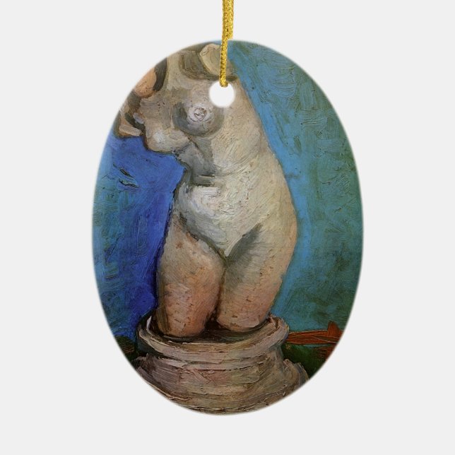 Ornamento De Cerâmica Estatueta de planetas Female Torso por Vincent van (Frente)