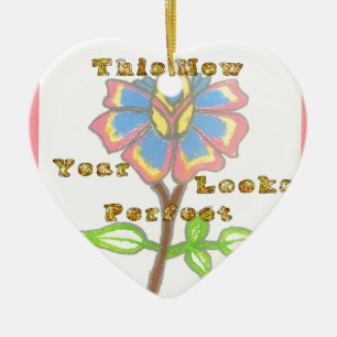 Ornamento De Cerâmica Este Ano Parece Perfeito.