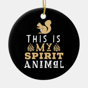 Ornamento De Cerâmica Este É O Meu Animal Espírito