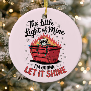 Ornamento De Cerâmica Este Pequeno Fogo De Banheiro De Feriado De Luz